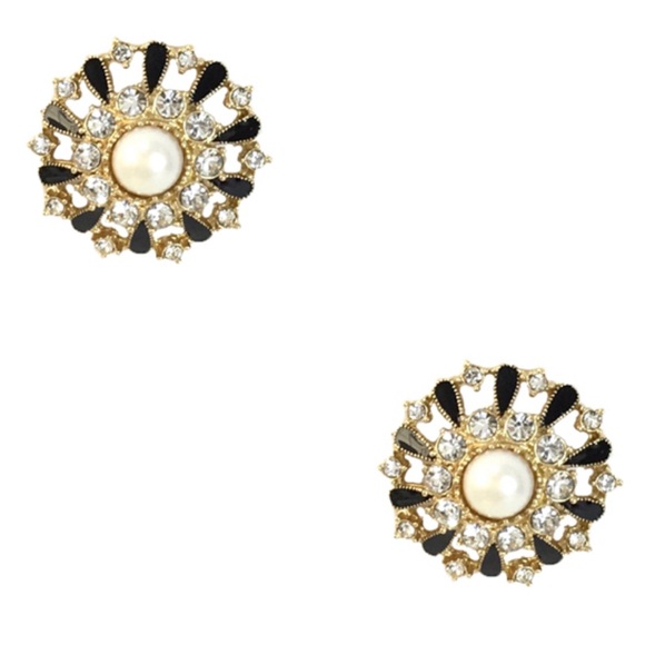 🆕Kate Spade New York Tuxedo Pearl Stud Earrings - Picture 8 of 8